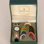 Gucci Multicolor Gold Bezel Watch