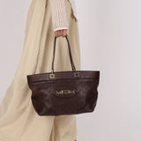 Gucci Guccissima Punch Tote Chocolate Brown