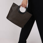 Celine Macadam Circle Top Handle Tote