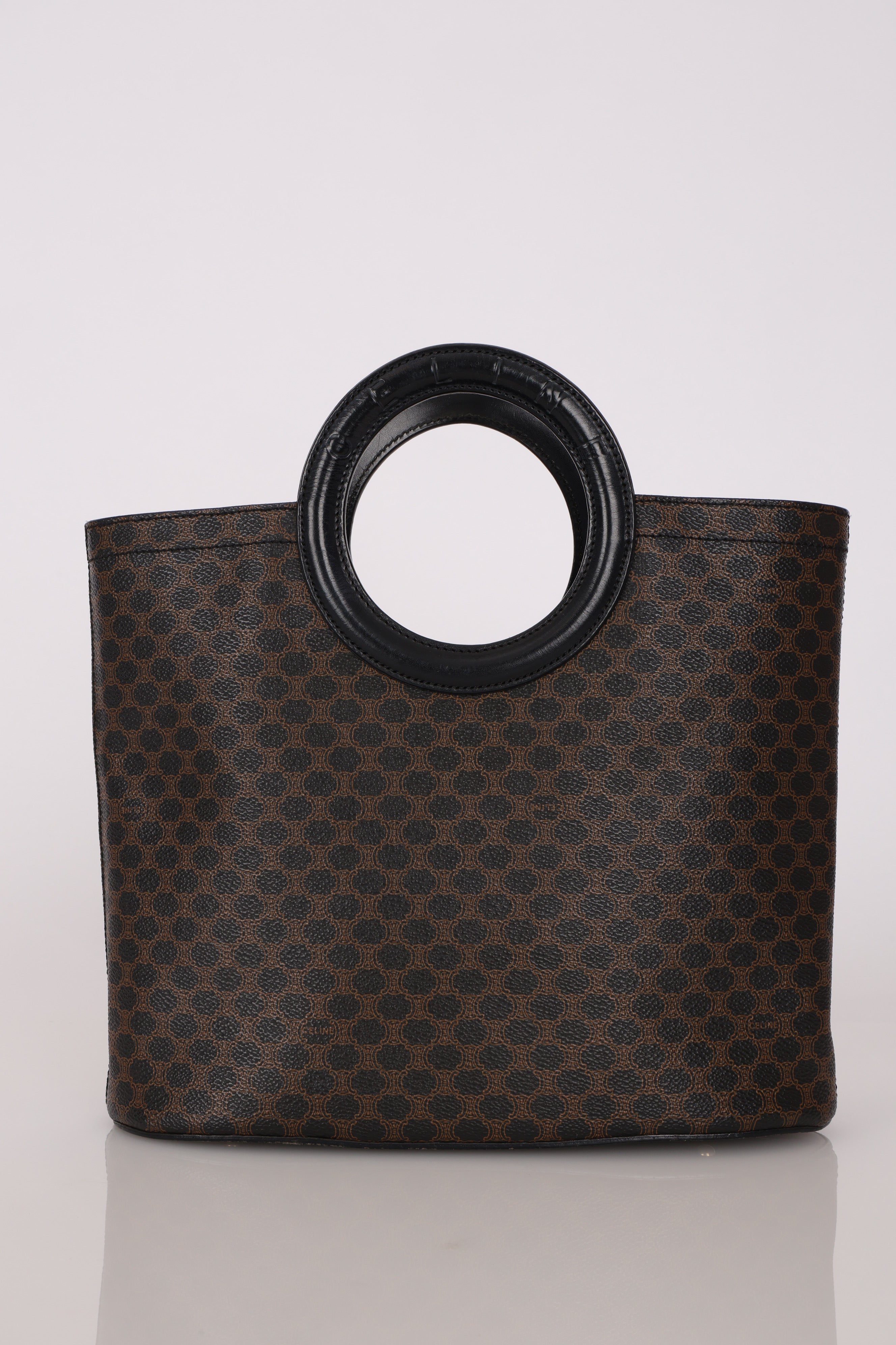 Celine Macadam Circle Top Handle Tote