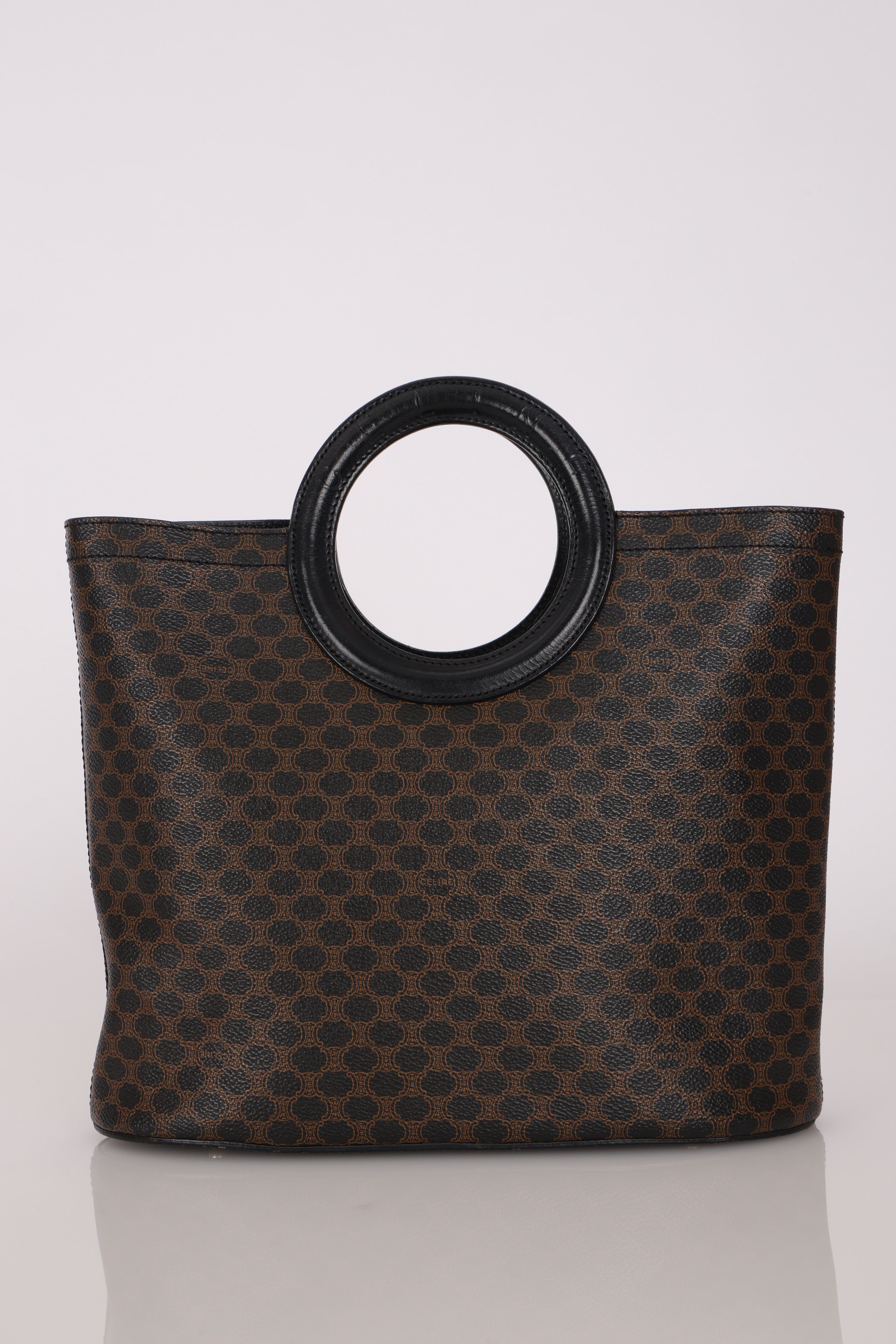 Celine Macadam Circle Top Handle Tote