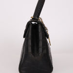 Saint Laurent Crocodile Embossed Top Handle Bag