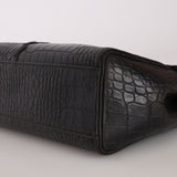 Saint Laurent Crocodile Embossed Top Handle Bag