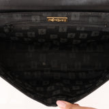 Saint Laurent Crocodile Embossed Top Handle Bag