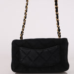 Chanel Mini Single Flap Black Suede 24K GP