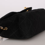 Chanel Mini Single Flap Black Suede 24K GP