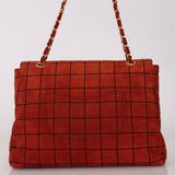 Chanel Chocolate Bar Single Flap Suede BGHW