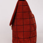 Chanel Chocolate Bar Single Flap Suede BGHW