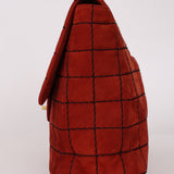 Chanel Chocolate Bar Single Flap Suede BGHW