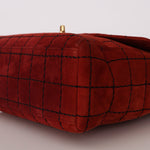 Chanel Chocolate Bar Single Flap Suede BGHW