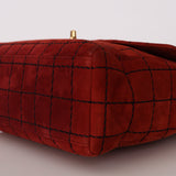 Chanel Chocolate Bar Single Flap Suede BGHW