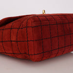 Chanel Chocolate Bar Single Flap Suede BGHW