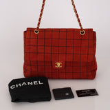 Chanel Chocolate Bar Single Flap Suede BGHW