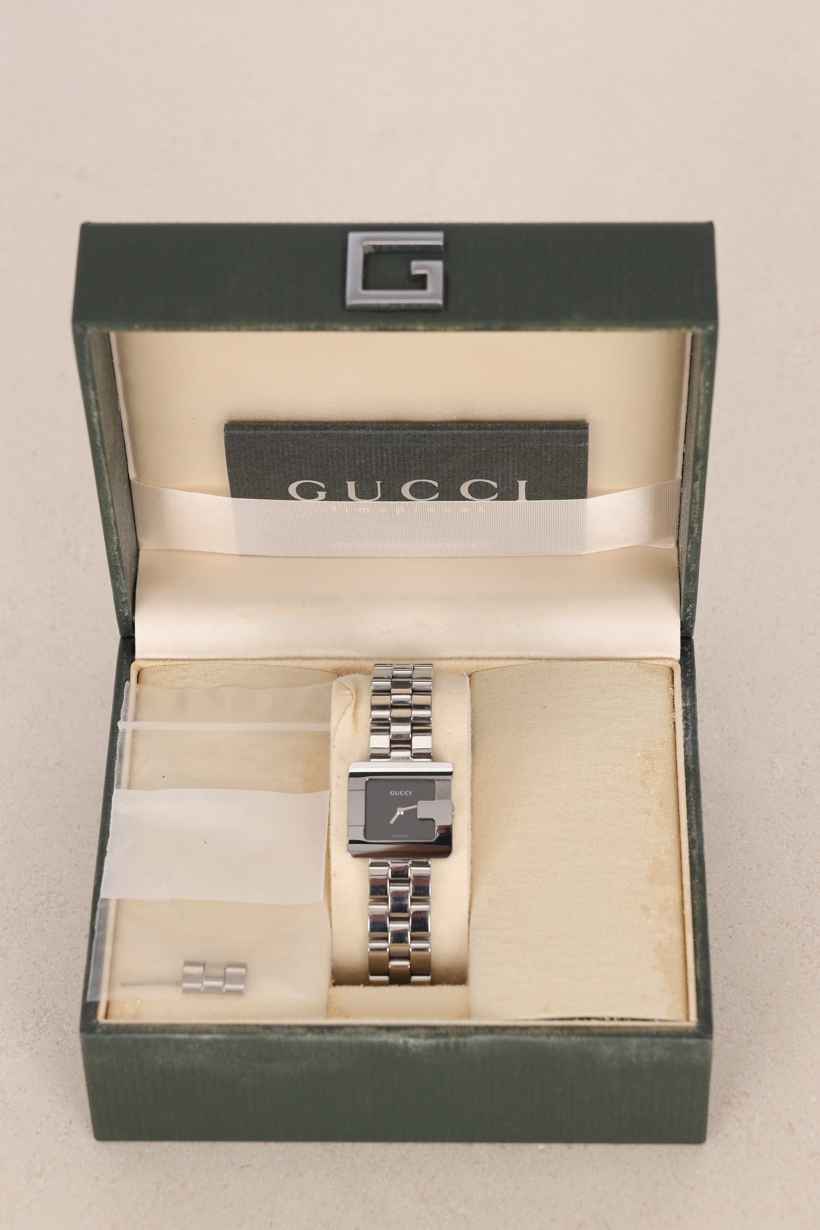 Gucci Monogram Silver Watch