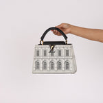 Ultra-Rare Louis Vuitton x Fornasetti Architettura Capucines BB Silk-Screen Leather 2021 GHW