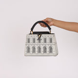 Ultra-Rare Louis Vuitton x Fornasetti Architettura Capucines BB Silk-Screen Leather 2021 GHW