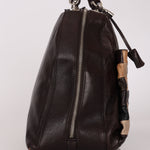 Celine Leather Patchwork Top Handle Bag