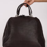 Celine Leather Patchwork Top Handle Bag
