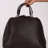 Celine Leather Patchwork Top Handle Bag
