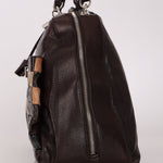 Celine Leather Patchwork Top Handle Bag
