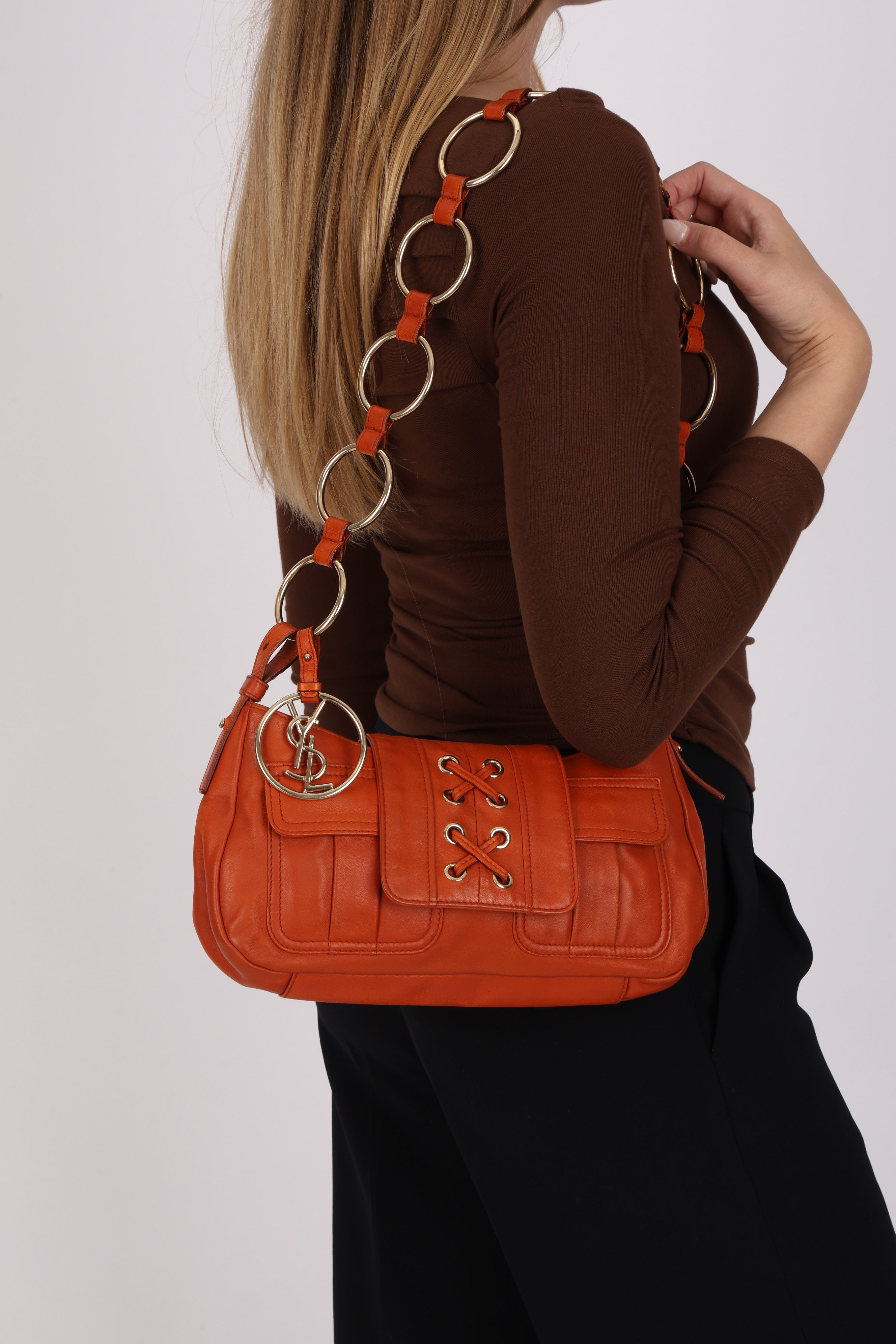 Yves Saint Laurent Rive Gauche Corset Baguette Bag