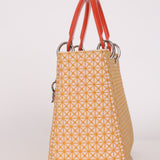 Dior Medium Lady Orange Embroidered