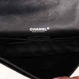 Chanel Medium Classic Double Flap Black Patent SHW