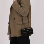 Chanel Vanity Case Black Crochet and Lambskin CGHW