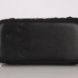 Chanel Vanity Case Black Crochet and Lambskin CGHW