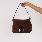 Fendi Mamma Forever Baguette Brown Suede
