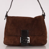 Fendi Mamma Forever Baguette Brown Suede