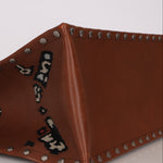 Dior Floral Book Tote Cognac Leather
