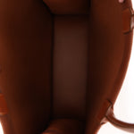 Dior Floral Book Tote Cognac Leather