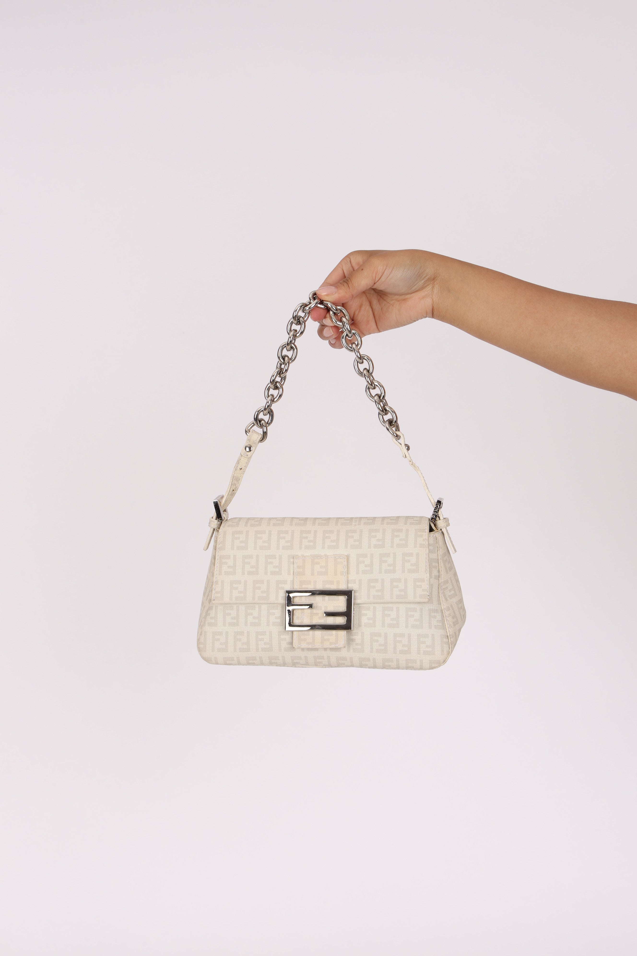 Fendi Zucchino Mini Mamma Baguette Coated Canvas (NEEDS MORE PICS)
