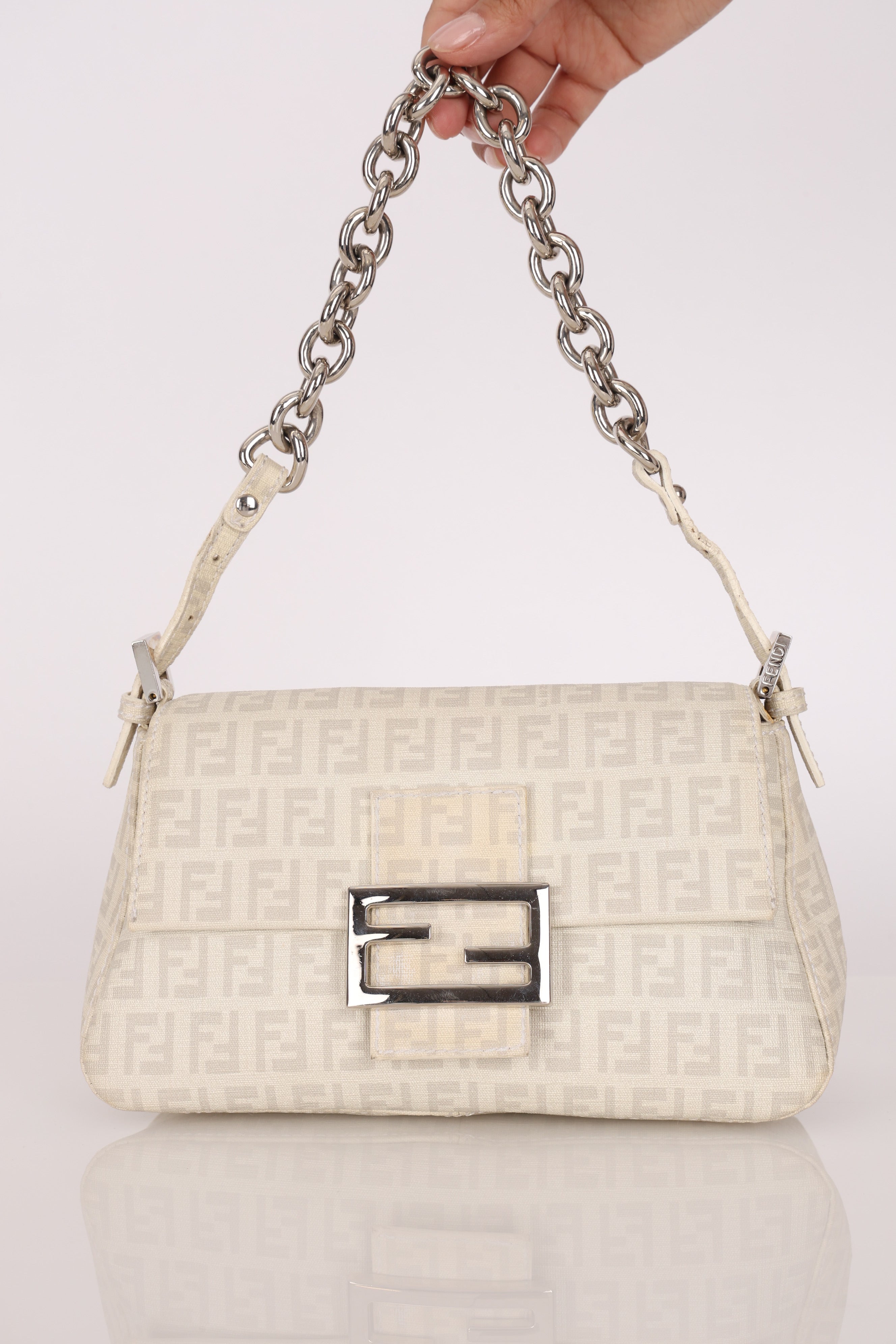 Fendi Zucchino Mini Mamma Baguette Coated Canvas (NEEDS MORE PICS)