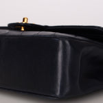 Chanel Medium Classic Double Flap Navy Lambskin 1992 24K GP (DONE)