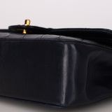 Chanel Medium Classic Double Flap Navy Lambskin 1992 24K GP (DONE)
