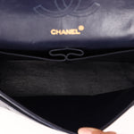 Chanel Medium Classic Double Flap Navy Lambskin 1992 24K GP (DONE)