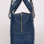 Chanel Deauville Bowling Bag Blue Caviar SHW