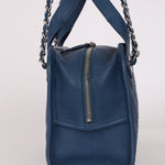 Chanel Deauville Bowling Bag Blue Caviar SHW