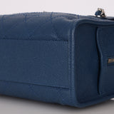 Chanel Deauville Bowling Bag Blue Caviar SHW