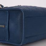 Chanel Deauville Bowling Bag Blue Caviar SHW