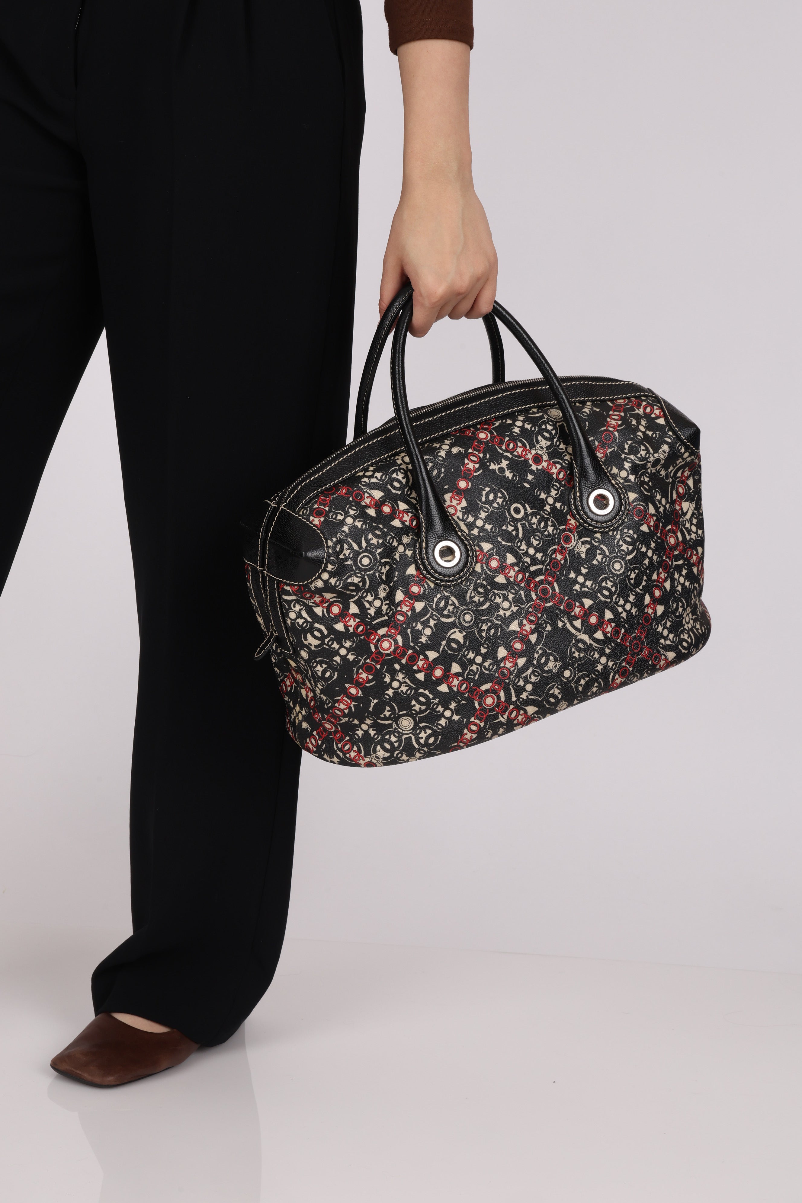 Chanel Optic Coco Bowler Bag Caviar SHW