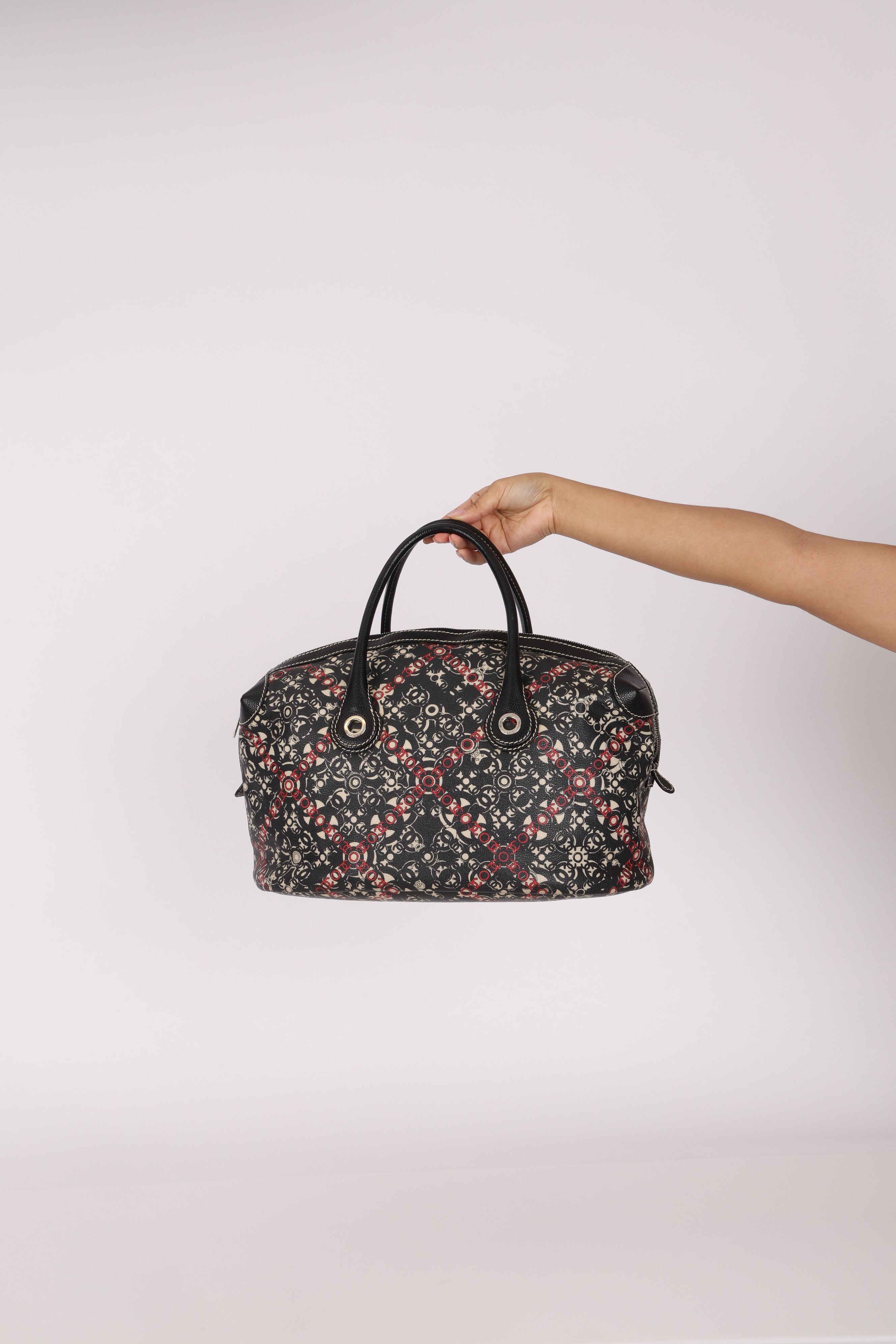 Chanel Optic Coco Bowler Bag Caviar SHW