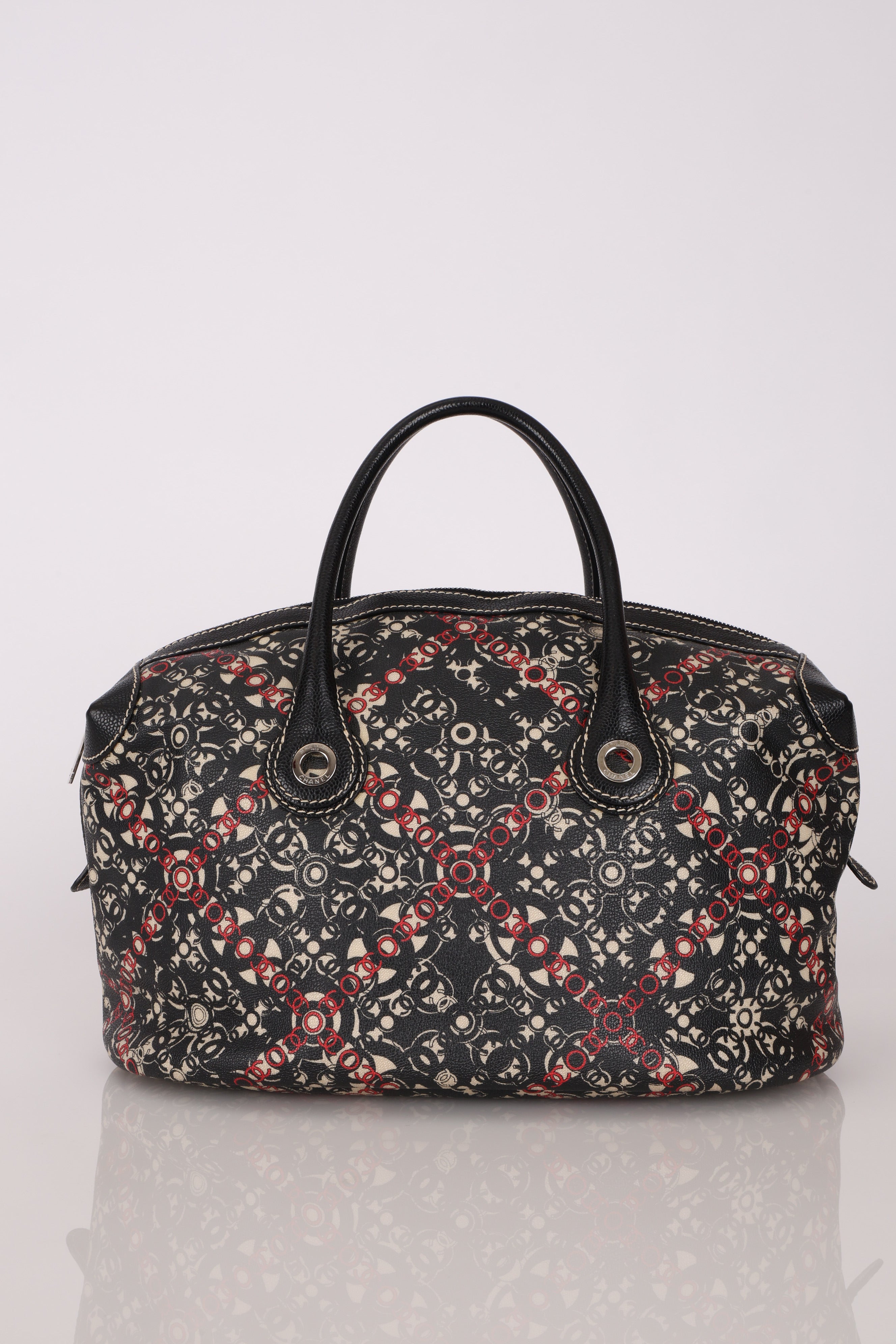 Chanel Optic Coco Bowler Bag Caviar SHW