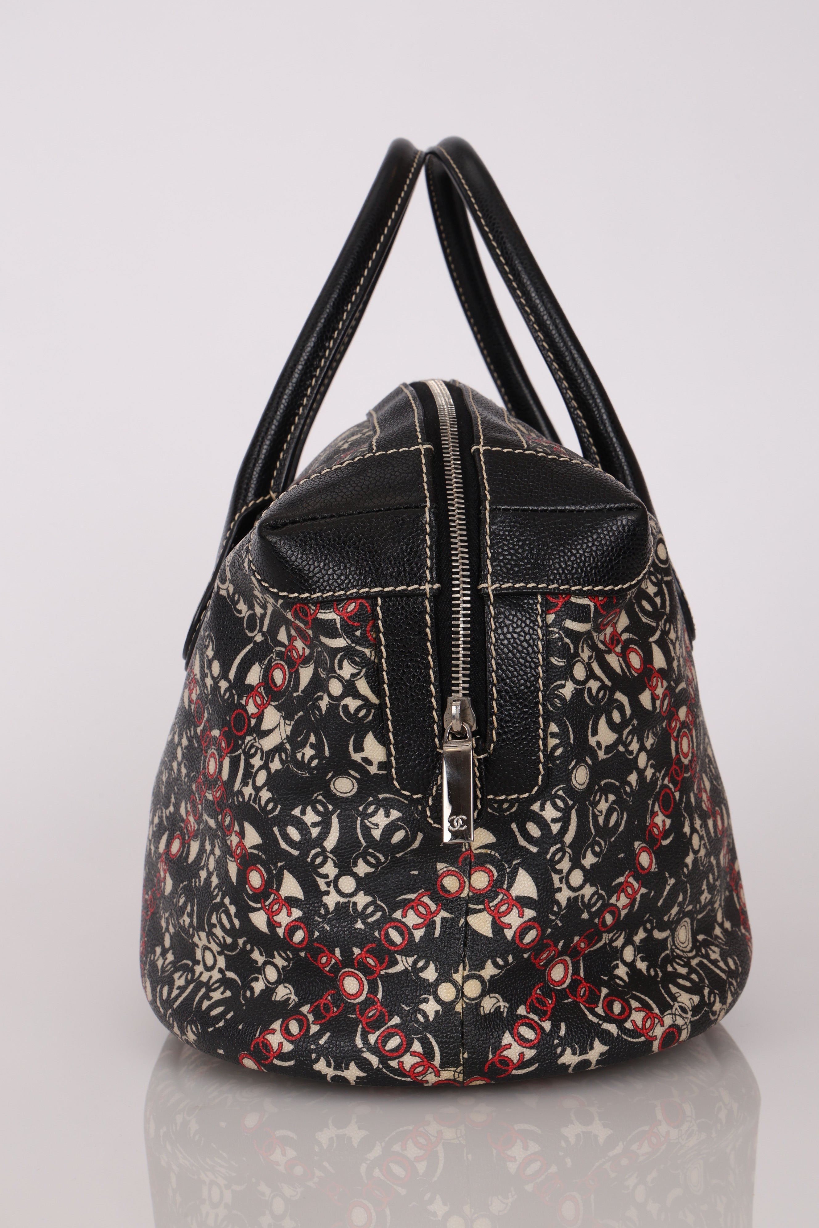 Chanel Optic Coco Bowler Bag Caviar SHW
