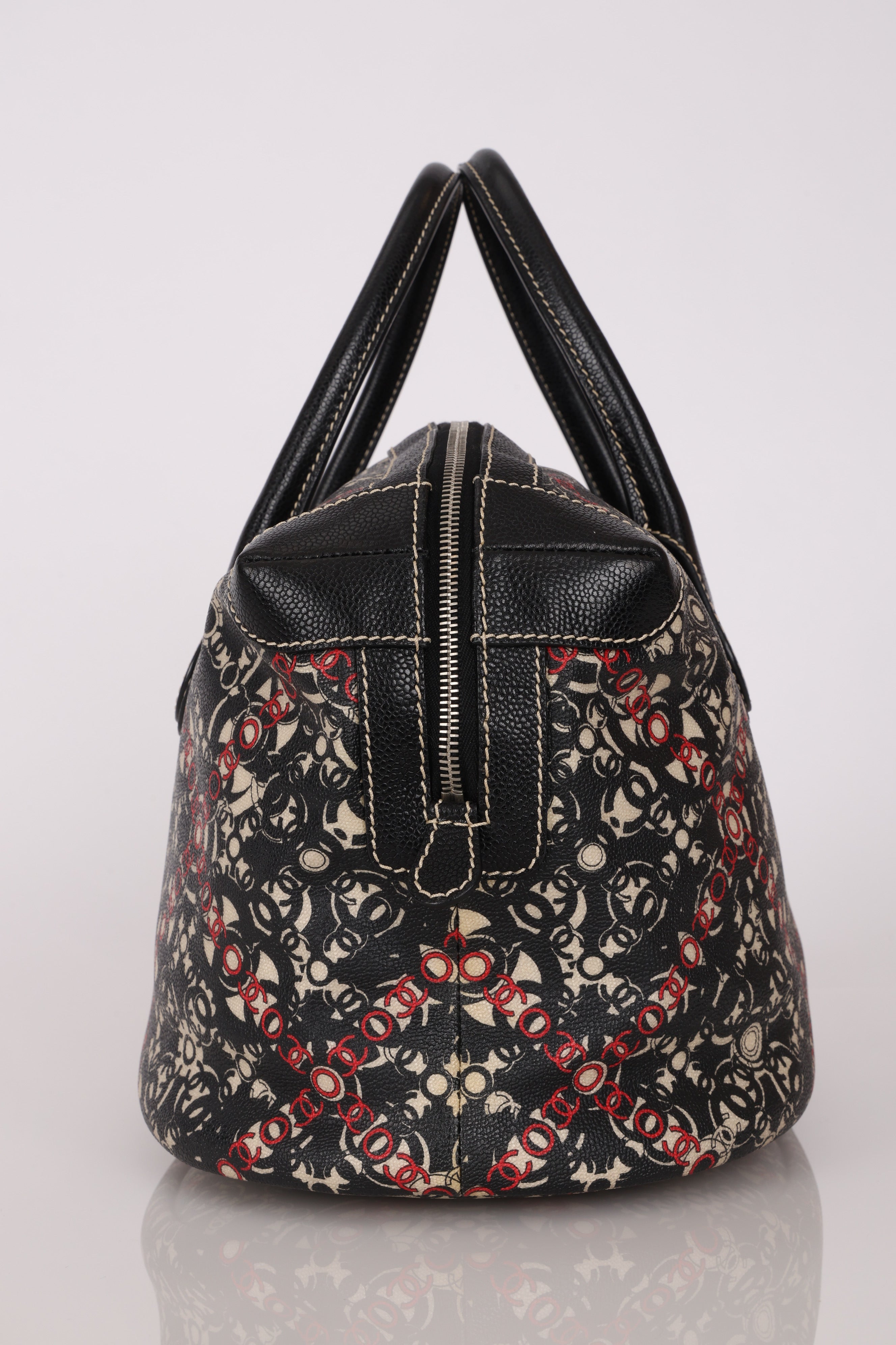 Chanel Optic Coco Bowler Bag Caviar SHW