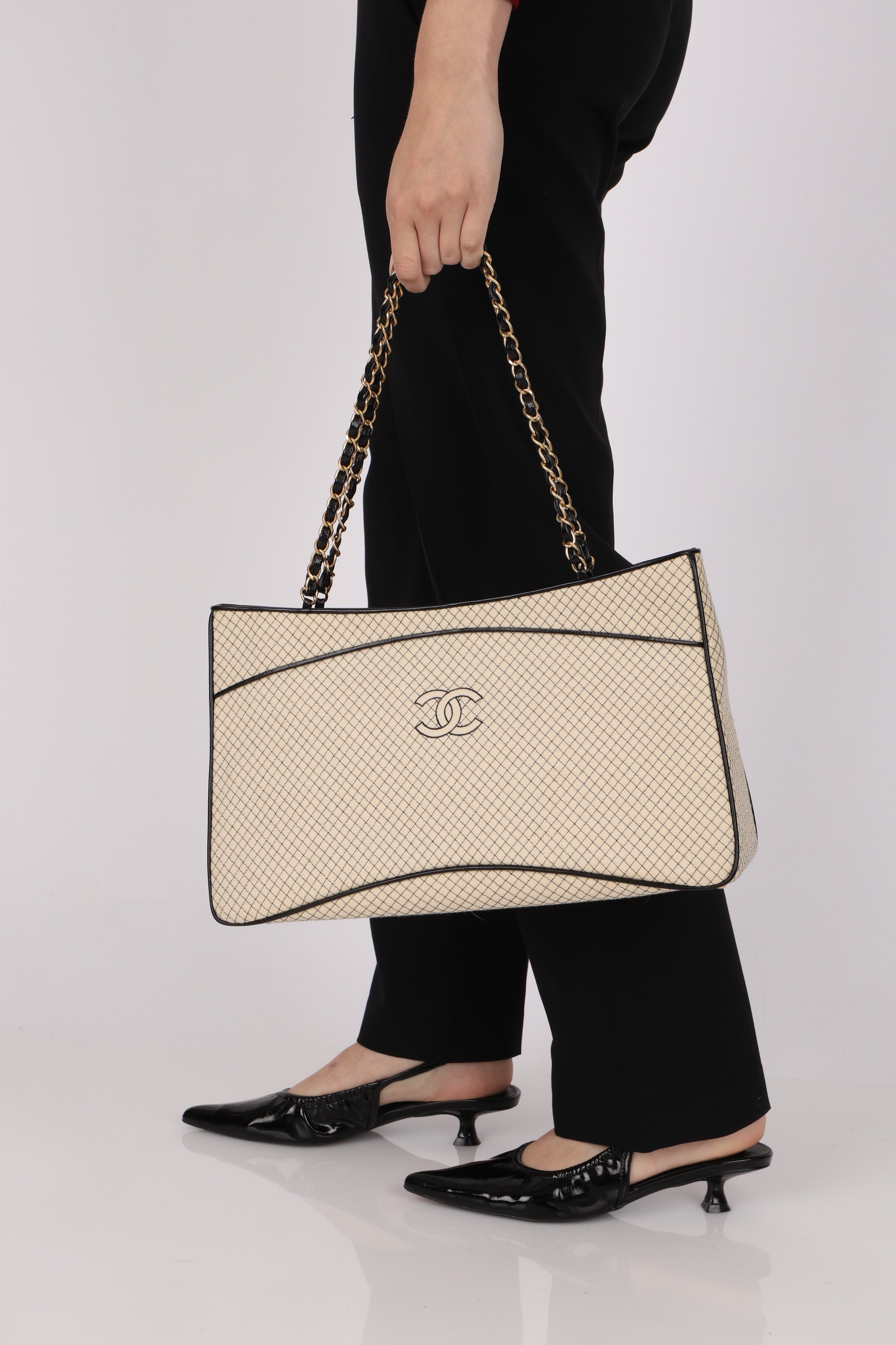 Chanel 72 Series Large Quilted Knit Tote AGHW