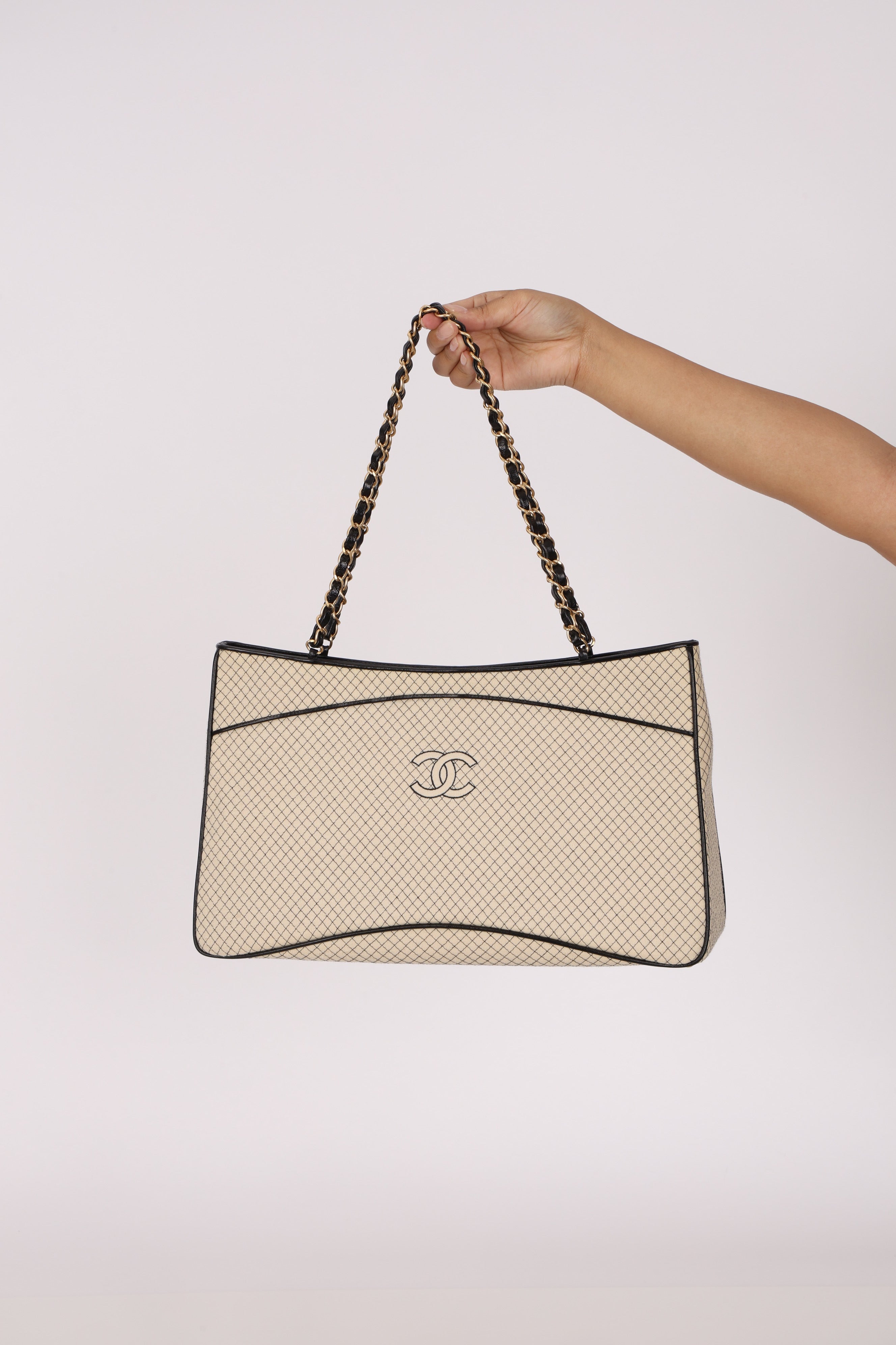Chanel 72 Series Large Quilted Knit Tote AGHW