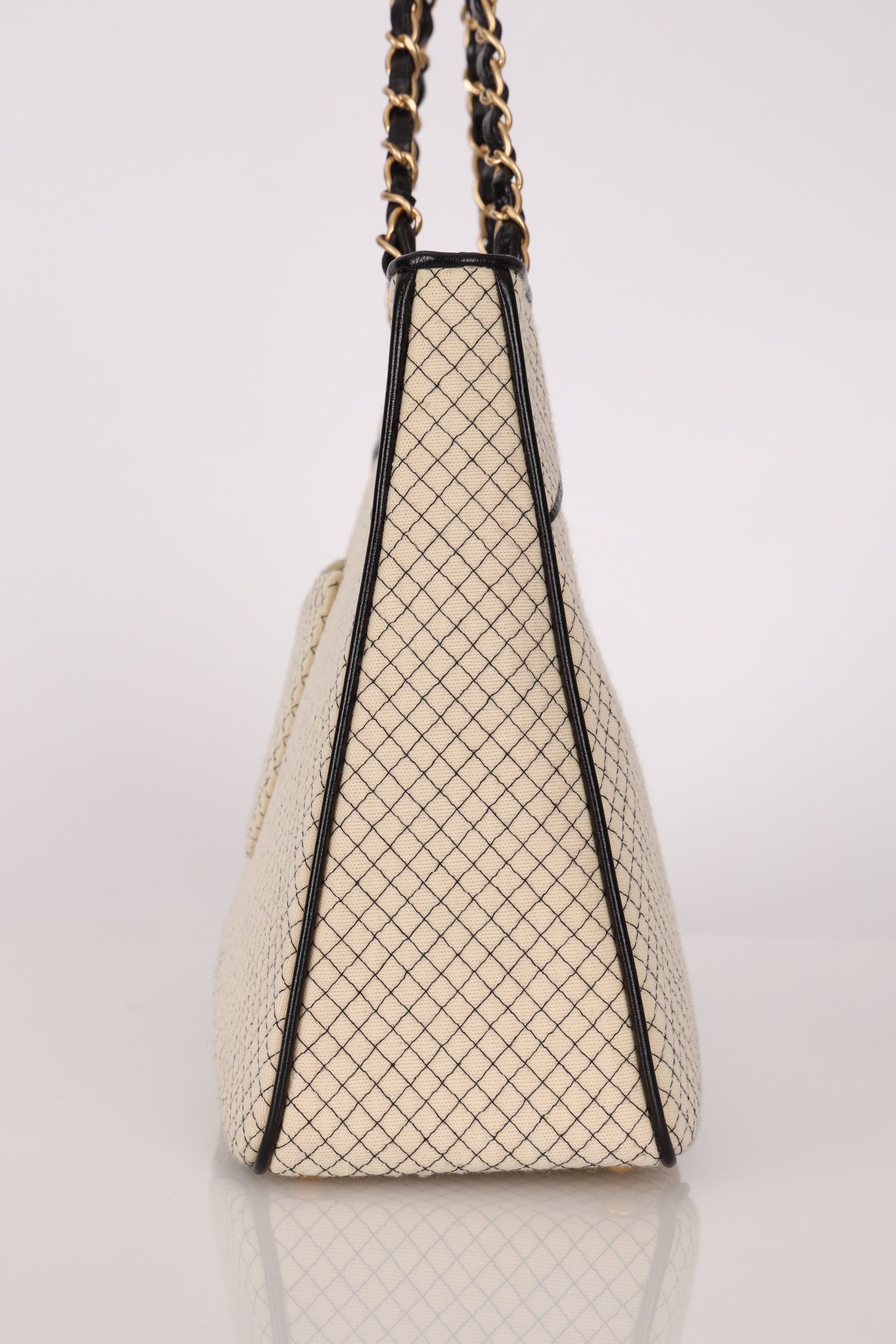 Chanel 72 Series Large Quilted Knit Tote AGHW
